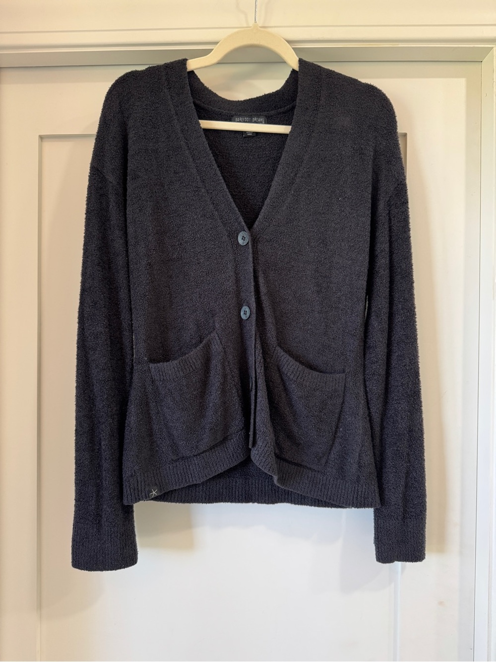 Barefoot Dreams Cardigan in charcoal